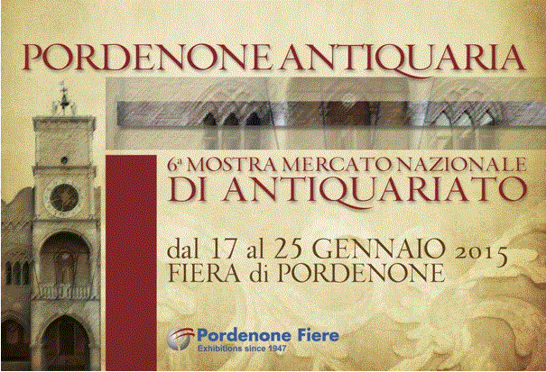 Pordenone Antiquaria mostra mercato nazionale di antiquariato dal 17 al 25 gennaio