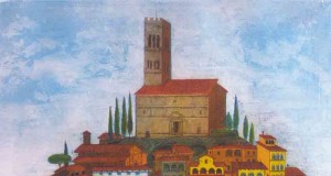 Mercatino di Barga dipinta da Kraczyna