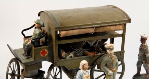 Soldatini Fabbrica Hausser in segatura e fil di ferro dipinti a mano