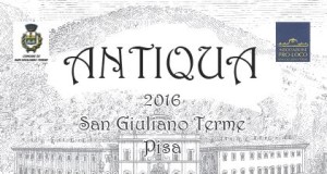 Antiqua mercatino San Giuliano Terme ogni prima domenica del mese locandina