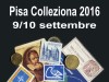 Locandina Pisa Colleziona 9 e 10 settembre 2016